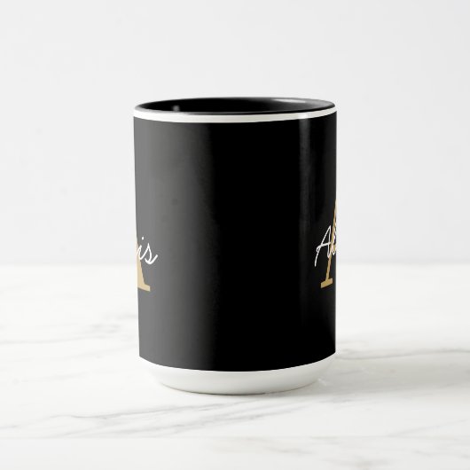 Personalised Mug | Initial and Name Mug | Custom Mok (Midden)