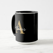 Personalised Mug | Initial and Name Mug | Custom  Mok (Voorkant links)