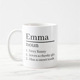 Personalised Name Definition Gifts Ideas Presents  Koffiemok
