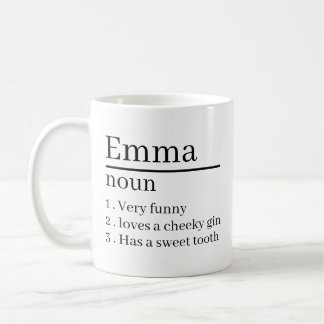 Personalised Name Definition Gifts Ideas Presents  Koffiemok