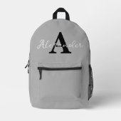 Personalised Name Initial Backpack Bedrukte Rugzak (Voorkant)