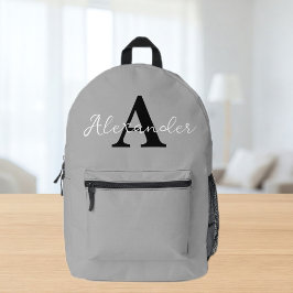 Personalised Name Initial Backpack Bedrukte Rugzak