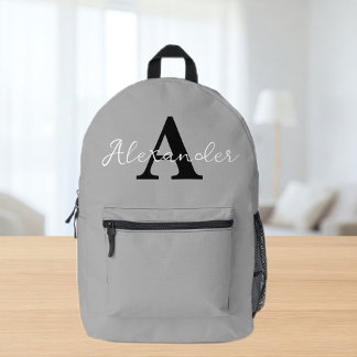 Personalised Name Initial Backpack Bedrukte Rugzak