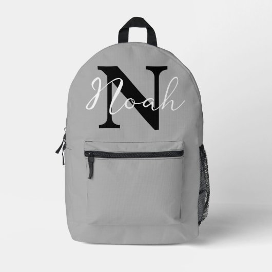 Personalised Name Initial Backpack for kids  Bedrukte Rugzak (Voorkant)