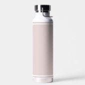 Personalised Name Pink & White Water Bottle. Waterfles (Links)