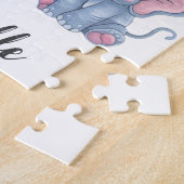 Personalised Name Safari Oerwoud Animals Kinder Legpuzzel (Zijkant)