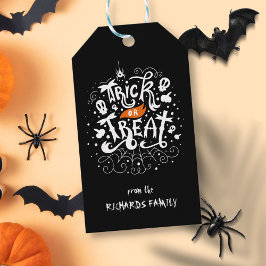 Personalised Name Trick or Treat Halloween Cadeaulabel
