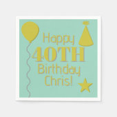 personalised napkins servet (Voorkant)