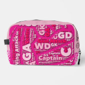 Personalised Netball Cosmetic Bag Toilettasje (Voorkant)