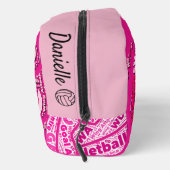 Personalised Netball Cosmetic Bag Toilettasje (Rechts)