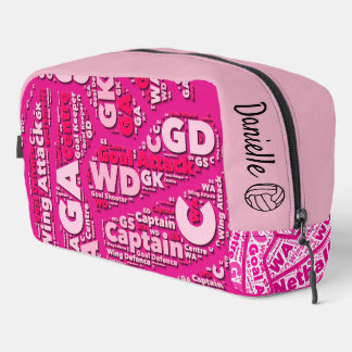 Personalised Netball Cosmetic Bag Toilettasje