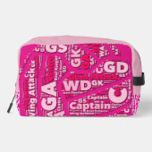 Personalised Netball Cosmetic Bag Toilettasje (Achterkant)