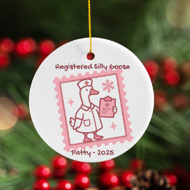 Personalised Nurse Ornament 2025, Gekke verpleegku