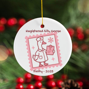 Personalised Nurse Ornament 2025, Gekke verpleegku