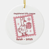 Personalised Nurse Ornament 2025, Gekke verpleegku (Voorkant)