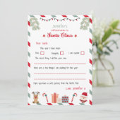 Personalised Official Letter to Santa North Pole Kaart (Staand voorkant)