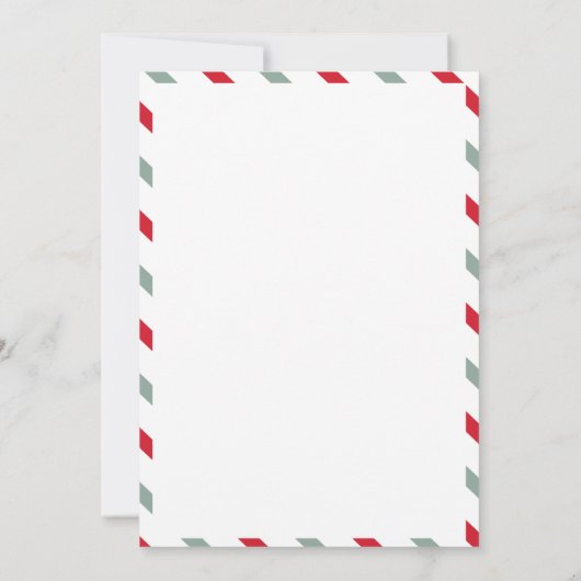 Personalised Official Letter to Santa North Pole Kaart (Achterkant)