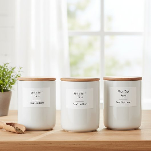 Personalised Organisation Labels, Design Your Own Voedselcontainer Etiket