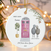 Personalised Our New Home Pebble Couples christmas Keramisch Ornament