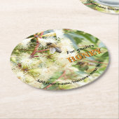 PERSONALISED PAPER COATERS FOR BEEKEEPER APIARIST RONDE KARTONNEN ONDERZETTER (Gebogen)