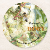 PERSONALISED PAPER COATERS FOR BEEKEEPER APIARIST RONDE KARTONNEN ONDERZETTER (Voorkant)