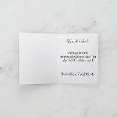 Personalised Penguin Christmas Card Kaart (Binnen)