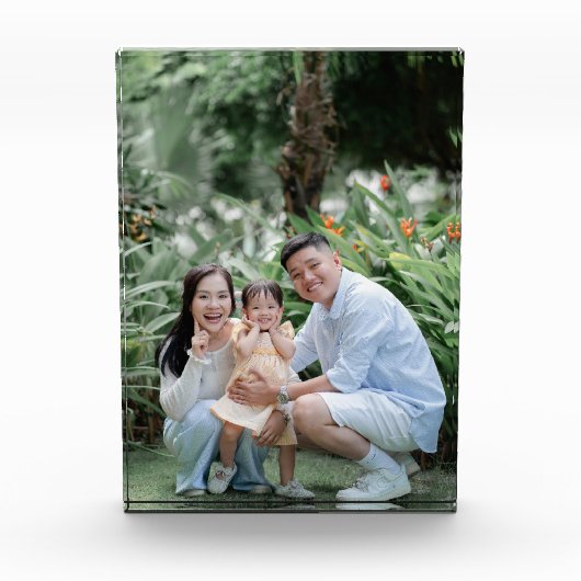 Personalised Photo Birthday Custom Present Wedding Fotoblokken (Voorkant)