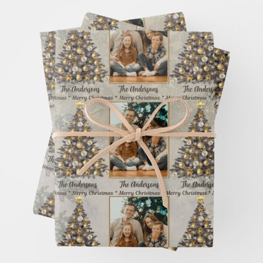 Personalised Photo Christmas Wrapping Paper (In situ)