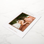 Personalised Photo Foil Pregnancy Announcement Folie Uitnodiging (Gedraaid)