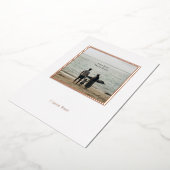 Personalised Photo Foil Valentine's Day Card. Folie Uitnodiging (Gedraaid)