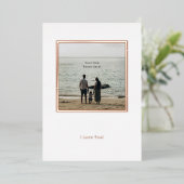 Personalised Photo Foil Valentine's Day Card. Folie Uitnodiging (Staand Voorkant)