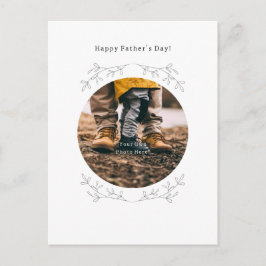 Personalised Photo Happy Father's Day Card. Briefkaart