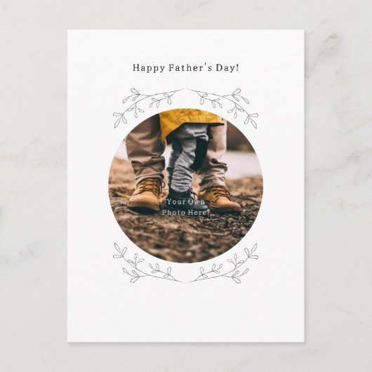 Personalised Photo Happy Father's Day Card. Briefkaart (Voorkant)