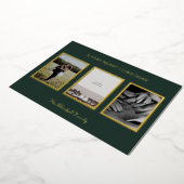 Personalised Photos Merry Christmas Card. Folie Uitnodiging (Gedraaid)