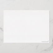 Personalised Photos Merry Christmas Card. Folie Uitnodiging (Achterkant)