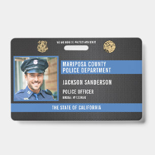 Personalised Police Law Enforcement Medewerker ID Badge
