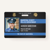 Personalised Police Law Enforcement Medewerker ID Badge (Voorkant)
