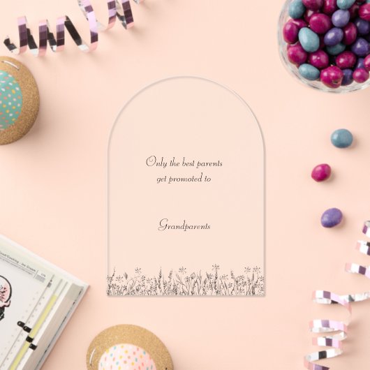 Personalised Pregnancy Announcement For Family. Acryl Uitnodigingen (Insitu (Viering))