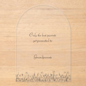 Personalised Pregnancy Announcement For Family. Acryl Uitnodigingen (Voorkant)