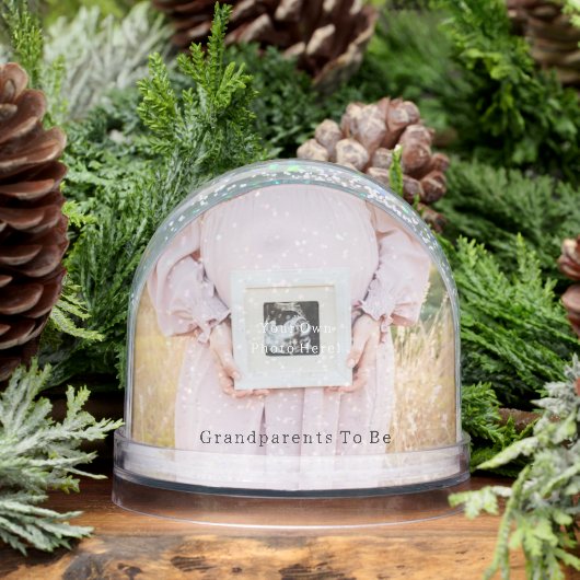 Personalised Pregnancy Announcement Snow Globe. Sneeuwbol (Winter)
