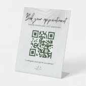 Personalised QR code stand Reclamebord Met Voetstuk (Voorkant)