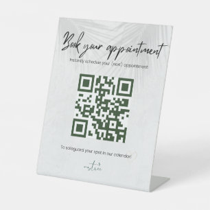 Personalised QR code stand Reclamebord Met Voetstuk