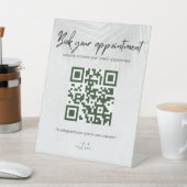 Personalised QR code stand Reclamebord Met Voetstuk (Insitu)