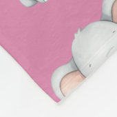 Personalised Safari Animal Schattige Pastel Nurser Fleece Deken (Hoek)