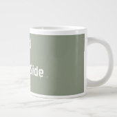 Personalised Sage Green Name God Is On My God Tea Grote Koffiekop (Rechts)