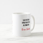 Personalised Santa's Favoriete Kantoor Personeel Koffiemok (Voorkant rechts)
