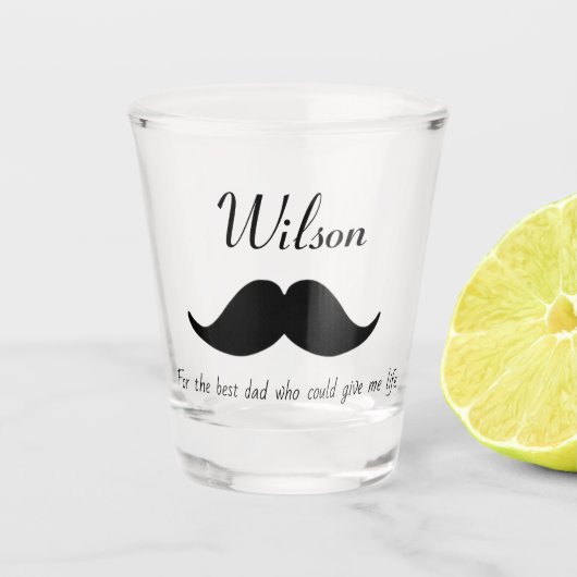 Personalised shot glass as a gift for Dad Shot Glas (Voorkant)
