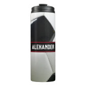 Personalised Soccer Water Bottle With Name Thermosbeker (Voorkant)