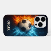 Personalised Sports/Soccer iPhone 14 Pro Case iPhone Hoesje (Achterkant horizontaal)