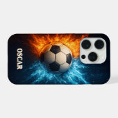 Personalised Sports/Soccer iPhone 15 Pro Case iPhone Hoesje (Achterkant horizontaal)